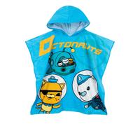 Octonauts Hooded Towel | Kids Poncho Towel | Soft Cotton Boys Beach Towels | One Size Blue