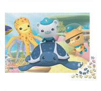 Octonauts Jigsaw Puzzles Puzzle for Adults Kids. 1000 Piece Animation Cartoon Whimsical Challenge Toy Educational Games Home Decoration for Educational Games Gifts 38x26cm/1000pcs