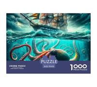 Octopus 1000 Piece Adults Puzzle Kids Age Games Gifts Birthday Animal Home Decoration Decompression 70x50cm/1000pcs