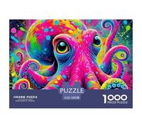 Octopus, 1000-piece Jigsaw, Calming Yet Stimulating Indoor Activity, Perfect for Keepsakes Or Gallery Walls, Suitable for Ages 8+, 52x38cm/1000pcs