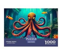Octopus 1000 Piece Jigsaw Puzzle for Adults And Kids - Ocean Animal Premium Quality, Rewarding, Whole-family Fun, Display 70x50cm/1000pcs