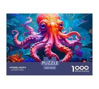 Octopus 1000 Piece Jigsaw Puzzle For Adults Educational Games Stress Relief Puzzle Exercise The Memory of The Brain for Men, Women, Elders, Seniors 70x50cm/1000pcs