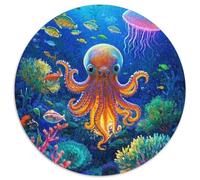 Octopus 1000 Piece Jigsaw Puzzle For Adults Family Challenge Toys Stress Relief Puzzle Cultivate The Spirit of Teamwork For Adults Gifts 1000pcs (67.5x67.5cm)