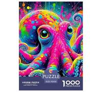 Octopus 1000 Piece Jigsaw Puzzle For Adults Family Challenge Toys Stress Relief Puzzle Cultivate The Spirit of Teamwork for Men, Women, Elders, Seniors 70x50cm/1000pcs