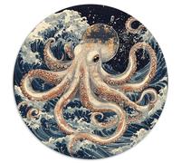 Octopus 1000 Piece Jigsaw Puzzle for Kids And Adults Ocean World Challenging Puzzles Educational Games Fun Present & Activity 1000pcs (67.5x67.5cm)