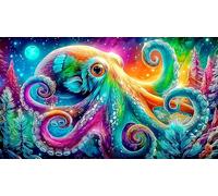 octopus 1000 Piece Jigsaw Puzzles for Adults Educational Games Jigsaw Puzzle Home Decoration for Adults and Kids Age 12 Years Up 38x52cm/1000pcs