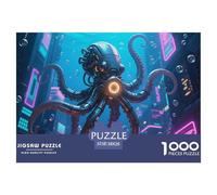Octopus, 1000-piece Jigsaw, Relaxing And Visually Stunning Pastime, Perfect for Gifting Or Home Decoration, Suitable for Ages 8+, 38x26cm/1000pcs