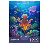 Octopus 1000 Piece Paper Jigsaw Puzzle Colourful Educational Games for Adults And Kids 70x50cm/1000pcs