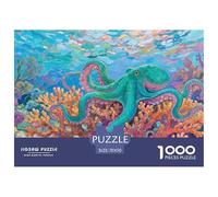 Octopus 1000 Piece Paper Jigsaw Puzzles Colourful Beautiful Decoration for Adults And Kids 70x50cm/1000pcs