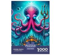 Octopus 1000 Pieces Jigsaw Puzzles For Adults Challenging Game Stress Relieving Entertainment Cultivate The Spirit of Teamwork For Adults Gifts 70x50cm/1000pcs
