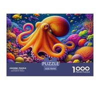 Octopus 1000 Pieces Jigsaw Puzzles For Adults Challenging Game Stress Relieving Entertainment Cultivate The Spirit of Teamwork for Adults And Kids, Age 12 Years Up 70x50cm/1000pcs