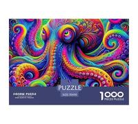 Octopus 1000 Pieces Jigsaw Puzzles For Adults Challenging Game Stress Relieving Entertainment Cultivate The Spirit of Teamwork for Men, Women, Elders, Seniors 70x50cm/1000pcs