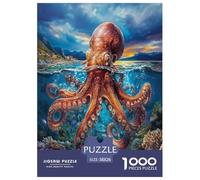 Octopus 1000 Pieces Jigsaw Puzzles For Adults Challenging Game Stress Relieving Entertainment Exercise The Memory of The Brain for Men, Women, Elders, Seniors 38x26cm/1000pcs