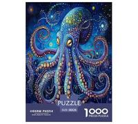 Octopus 1000 Pieces Jigsaw Puzzles For Adults Challenging Game Stress Relieving Entertainment Exercise The Memory of The Brain for Men, Women, Elders, Seniors 38x26cm/1000pcs