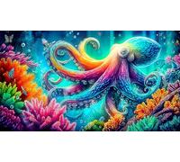 octopus 1000 Pieces Jigsaw Puzzles for Adults Educational Games Jigsaw Puzzle Home Decoration for The Whole for Women, Gifts for Men 38x52cm/1000pcs