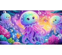 octopus 1000 Pieces Jigsaw Puzzles for Adults Educational Games Jigsaw Puzzle Home Decoration for The Whole for Women, Gifts for Men 75x50cm/1000pcs