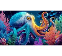 octopus 1000 Pieces Jigsaw Puzzles for Adults Educational Games Jigsaw Puzzle Home Decors for The Whole for Women, Gifts for Men 75x50cm/1000pcs