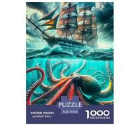 Octopus 1000 Pieces Jigsaw Puzzles For Adults Educational Games Stress Relieving Entertainment Cultivate The Spirit of Teamwork for The Whole for Women, Gifts for Men 70x50cm/1000pcs