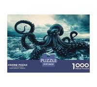 Octopus 1000 Pieces Jigsaw Puzzles For Adults Educational Games Stress Relieving Entertainment Cultivate The Spirit of Teamwork for Men, Women, Elders, Seniors 38x26cm/1000pcs