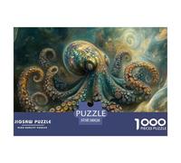 Octopus 1000 Pieces Jigsaw Puzzles For Adults Family Challenge Toys Stress Relieving Entertainment Cultivate The Spirit of Teamwork for Family Decorations 38x26cm/1000pcs