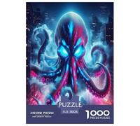 Octopus 1000 Pieces Jigsaw Puzzles with Paper Art Home Decors for Adults And Kids Age 12 Years Up Fun Challenges 38x26cm/1000pcs