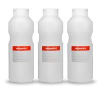 Octopus 3x 500 ml squeeze bottles, dosing bottles with hinged lid and silicone opening, ketchup bottles or sauce bottles, incl. labelling labels