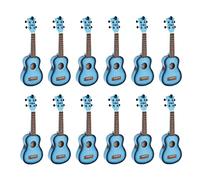 Octopus Academy soprano ukulele classroom pack of 12 - Light blue burst