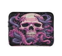 Octopus and Skull Head Laptop Sleeve Bag for 13-13.3Inch, Waterproof Shockproof Laptop Quilting Case, Slim Lightweight Design for Work-M