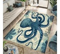 Octopus Area Rugs 3D Printed Large Carpet Living Room Bedroom Decor Mat Home Non-Slip Floor Polyester Rug 160 X 230 Cm - Polyester Soft Touch Easy Clean, Stain Resistant /5845956010289