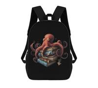 Octopus Armed With Knowledge Cute Backpack for Women Men Lightweight Shopping Travel Daypack 17 In Bag