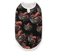 Octopus Armed With Knowledge Cute Dog Vest Pet Clothes Sleeveless Shirt