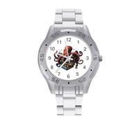 Octopus Armed with Knowledge Men's Quartz Watch Trendy Stainless Steel Bands Easy Read Minimalist Wristwatches Business Daily