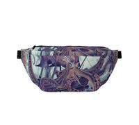 Octopus Attacking Ship in Ocean Wave Sling Bag Waist Pack Adjustable Belt Waistpacks for Outdoors Workout Hiking Gifts for Men Women