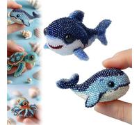 Octopus Bead Embroidery Kit, 3D Ocean Animals DIY Beadwork Craft Kit,DIY Beaded Ornament Kit Art Craft Supplies,Ocean Animals Three-Dimensional Starter Embroidery Set for Craft Lovers (Set C)