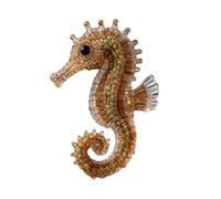 Octopus Bead Embroidery Kit, DIY Animals Three-Dimensional Beadwork Craft Kit, Beginner-Friendly Sea Creature Beaded Embroidery Kits with Full-Color Instruction Sheet, for Craft Lover (Seahorse)