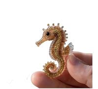 Octopus Bead Embroidery Kit, Ocean Animals Three-Dimensional Starter Embroidery Set, Beadwork Craft Kit for Beginners with Full-Color Step-by-Step Instruction Sheet (BLUED)