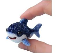 Octopus Bead Embroidery Kit, Ocean Animals Three-Dimensional Starter Embroidery Set, DIY Beaded Ornament Kit Art Craft Supplies, for Beginners with Full-Color Step-by-Step Instruction Sheet (Shark)