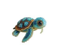 Octopus Bead Embroidery Kit,Sea Creature Beaded Embroidery Kits for Beginners Adults,DIY Animals Three-Dimensional Beadwork Craft Kit,for Craft Lovers (sea Turtle)