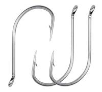 Octopus Beak Circle Hooks, 30pcs Stainless Steel Fishing Hooks Big Game Forged Offset Hooks Suicide Bait Fish Hooks for Saltwater Freshwater