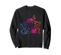 Octopus Book Lover Ocean Reading Marine Life Cute Art Sweatshirt