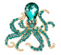 Octopus Brooch Brooches for Women UK - Animal Cute Creature Badge Vintage Pins Backpack Denim Shirt Lapel Badges Pin Breastpin Accessories for Kids Men Ladies UB1553