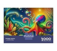 Octopus Bubble Ocean Jigsaw Puzzle, 1000 Pcs For Adults