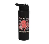 Octopus Bubble Tea Onigiri Stainless Steel Insulated Water Bottle