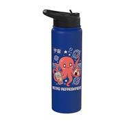 Octopus Bubble Tea Onigiri Stainless Steel Insulated Water Bottle