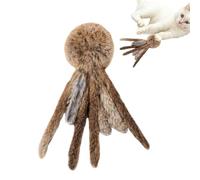 Octopus Cat Toy - Plush Soft Squeaky Octopus for Pouncing | Crinkle Texture with Built In Noise Maker, Catnip Infused Fabric & Dangling Tentacles for Chasing, Batting, Kicking and Wrestling