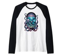 Octopus Coding Programmer Computer Programming Coder Raglan Baseball Tee