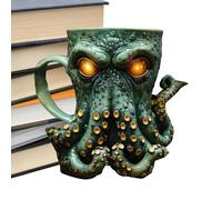 Octopus Coffee Cup Octopus Shaped Handle Cup | 3D Resin Squid Coffee Cup Resin Drinking Vessel Novelty Marine Theme Drinks for Coffee, Tea, Milk Juices