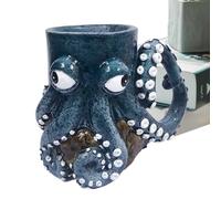 Octopus Coffee Mug - Handmade Octopus Shaped Statue Mug,Art Novel Statue Cup for Milk Tea Enthusiasts Travel Christmas Festivals Birthday
