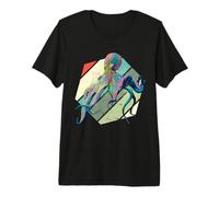 Octopus Colorful Tentacles Marine Fluid Elegant Animal Premium T-Shirt