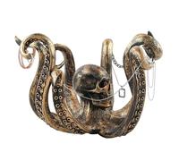 Octopus Cup Holder - Retro Resin Octopus Statue | Tea Cup Holder for Kitchen Sculpture | Jewellery with Jewelry Decoration | Coffee Table Decoration | Octopus Cup